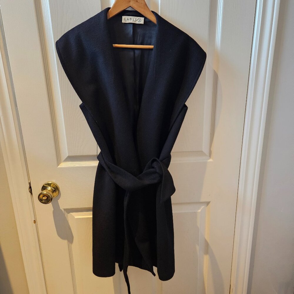 Black Wool Vest
